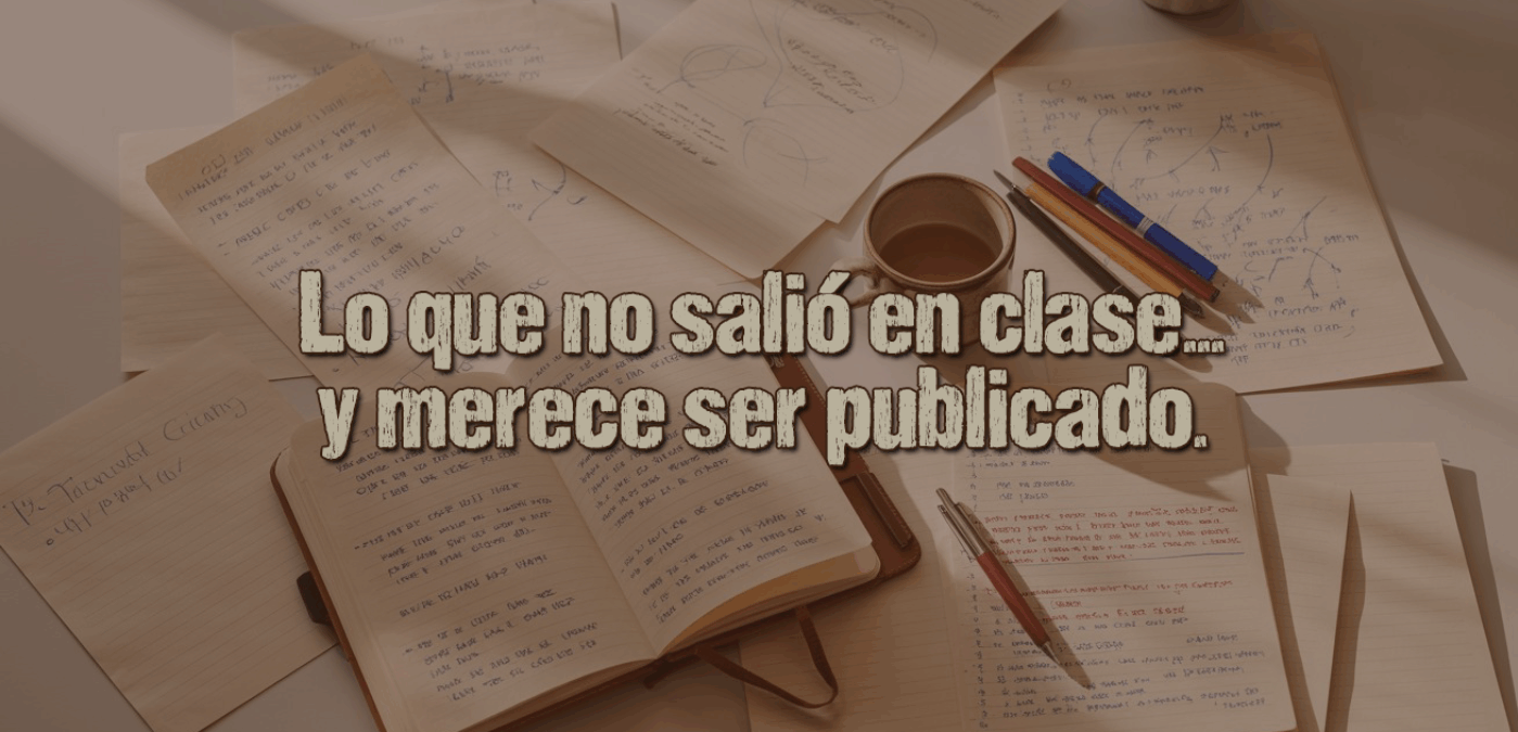 Lo que no salió en clase… Y merece ser publicado